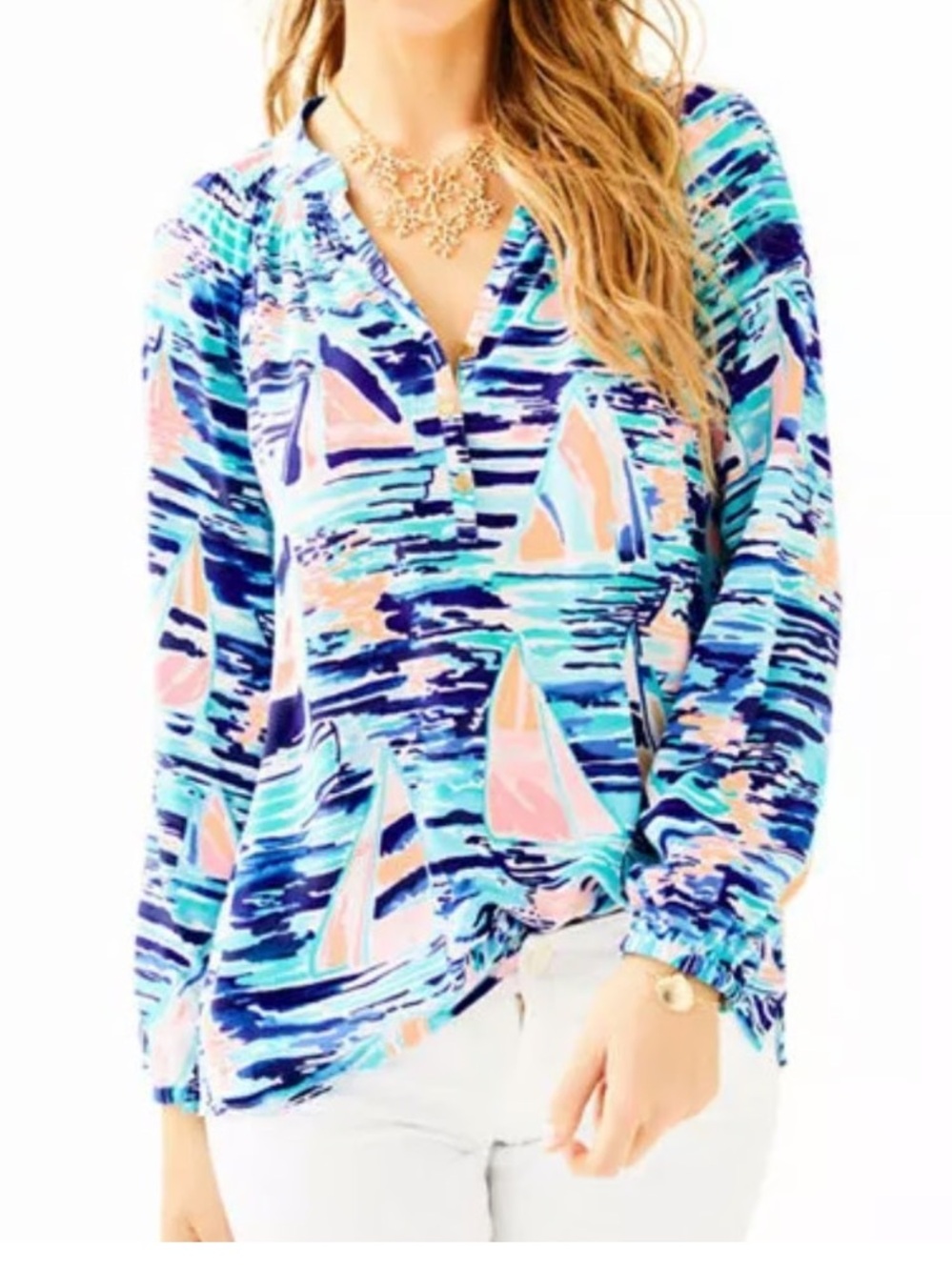 Lilly Pulitzer Silk Elsa Top